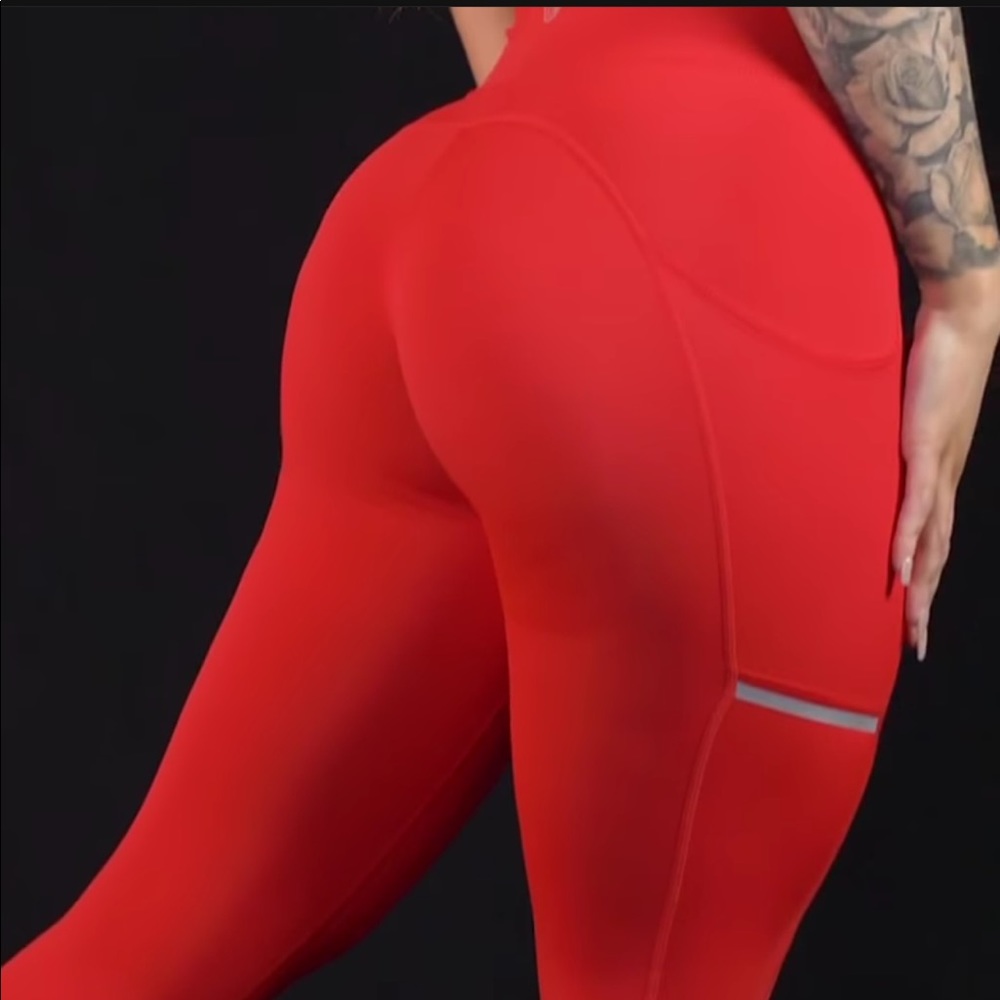 Til You Collapse Red Legging